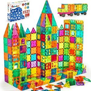 134PCS Anbalulu Magnetic Building Tiles Large Magnet 3D STEM StackingToys